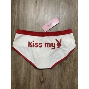 Y2K Vintage Playboy Kiss‎ My Bunny Head Briefs Underwear Size M